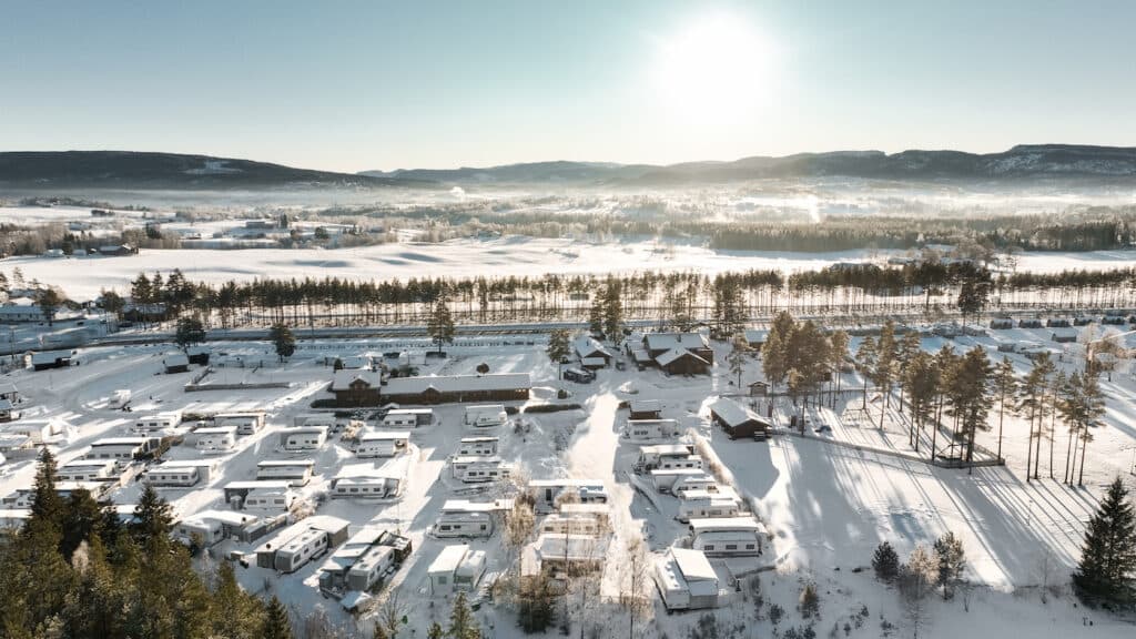 Bø Telemark naturnära camping vinter