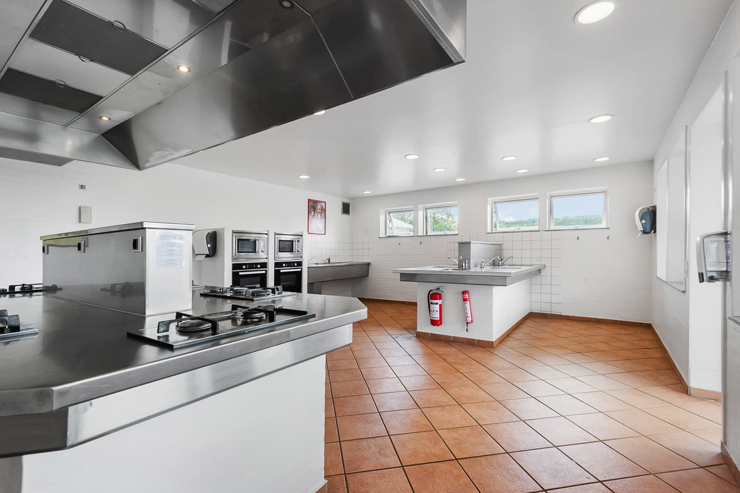 Servicefaciliteter med bad, køkken og tøjvask på First Camp Frigård