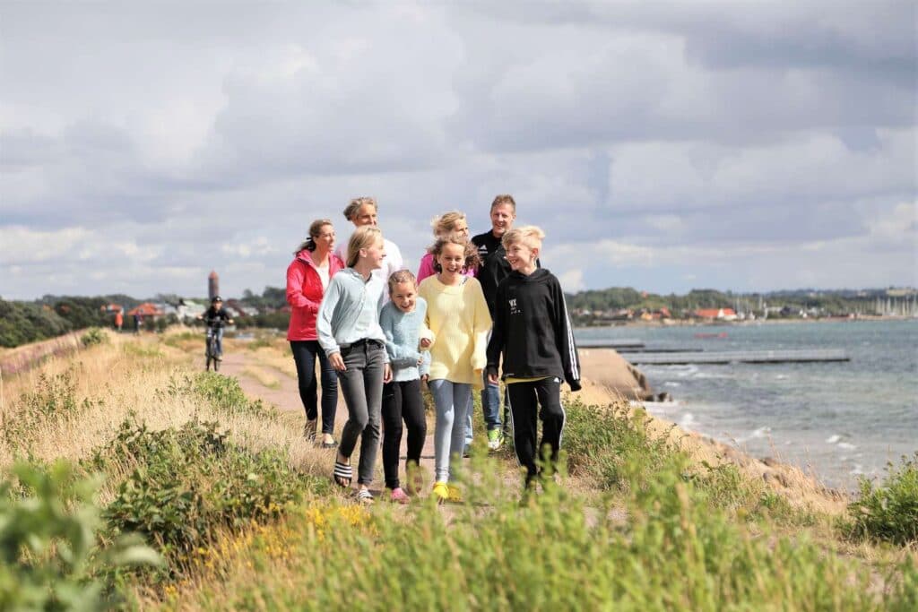 Familj på Råå Vallar camping