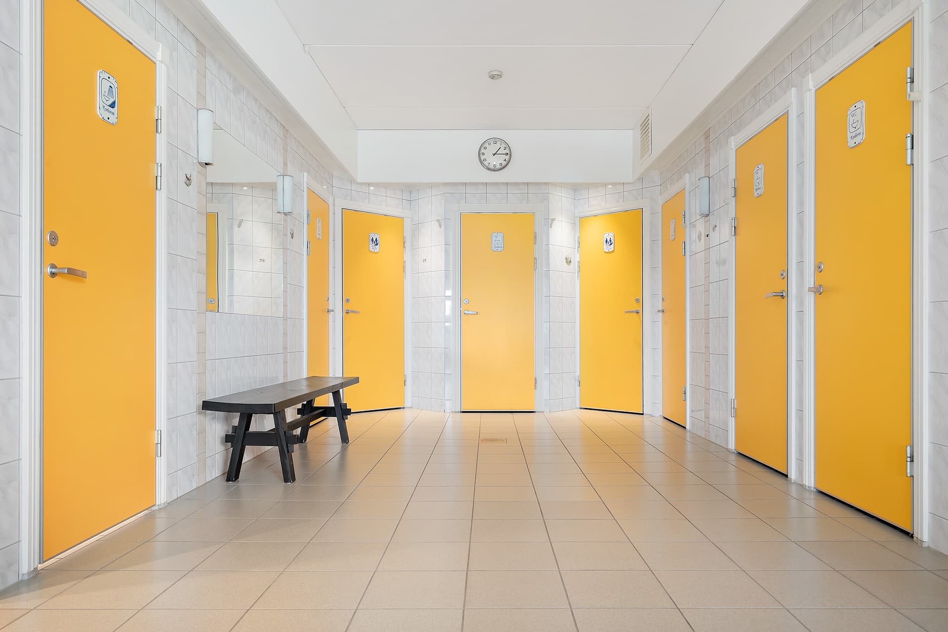 Camping servicegebouw met sauna en praktische voorzieningen