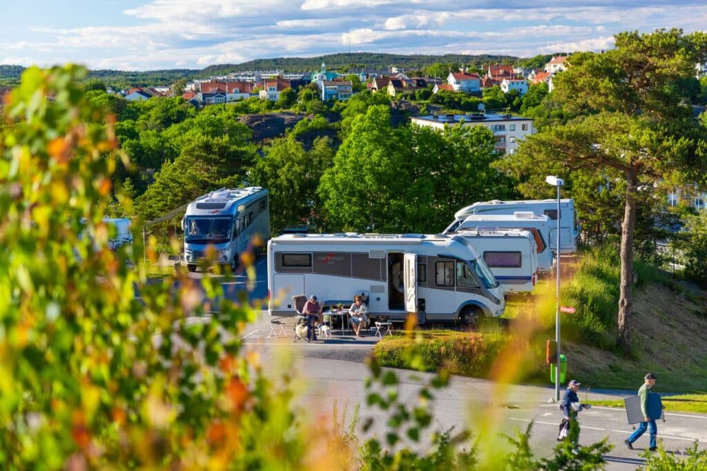 Campingområdet och naturen på City Strömstad