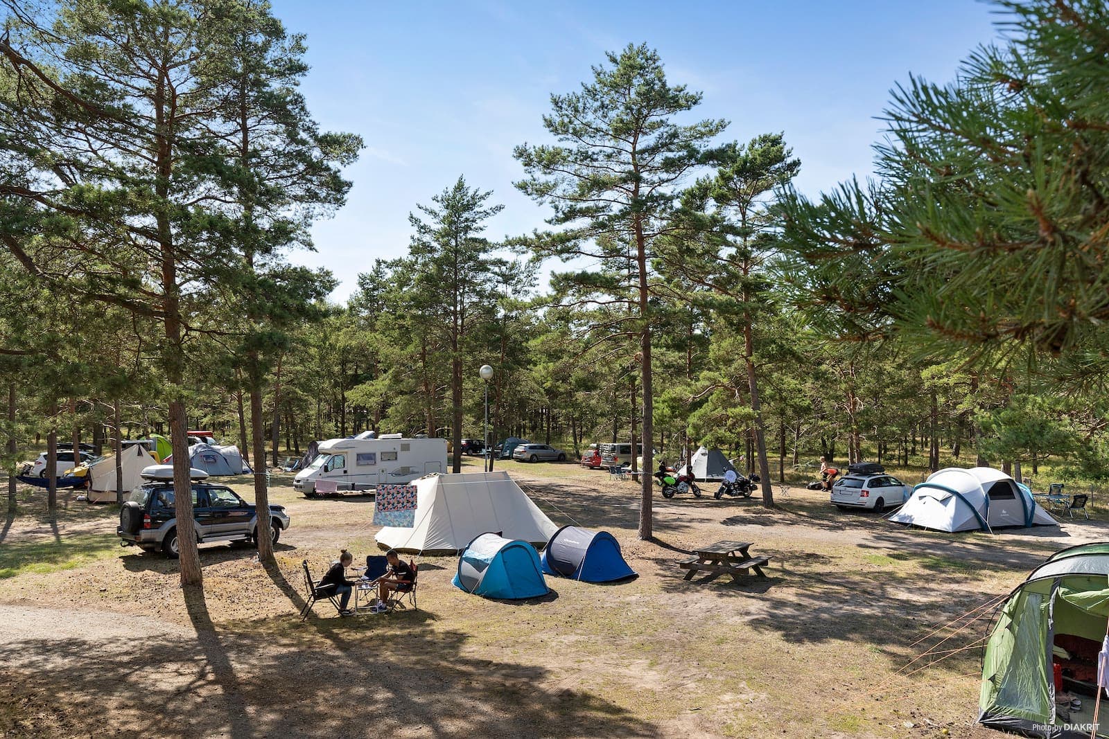 Tältplatser på campingen i Åhus på First Camp Åhus - Kristianstad
