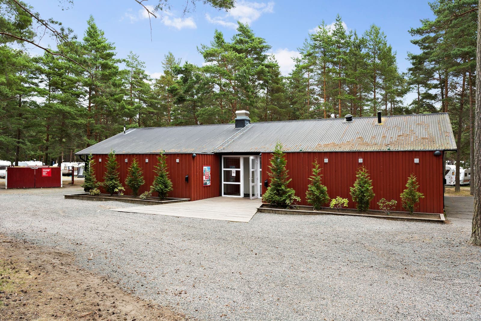 Servicehus på campingen i Åhus på First Camp Åhus - Kristianstad