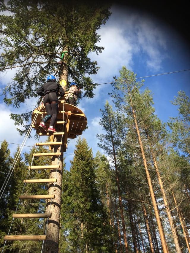 Klatring-i-tre-Hoyt-og-Lavt-klatrepark-Bo