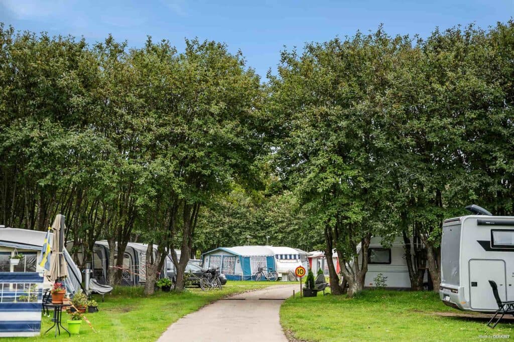 Camping i Malmö med flera olika campingtomter för husvagn och tält