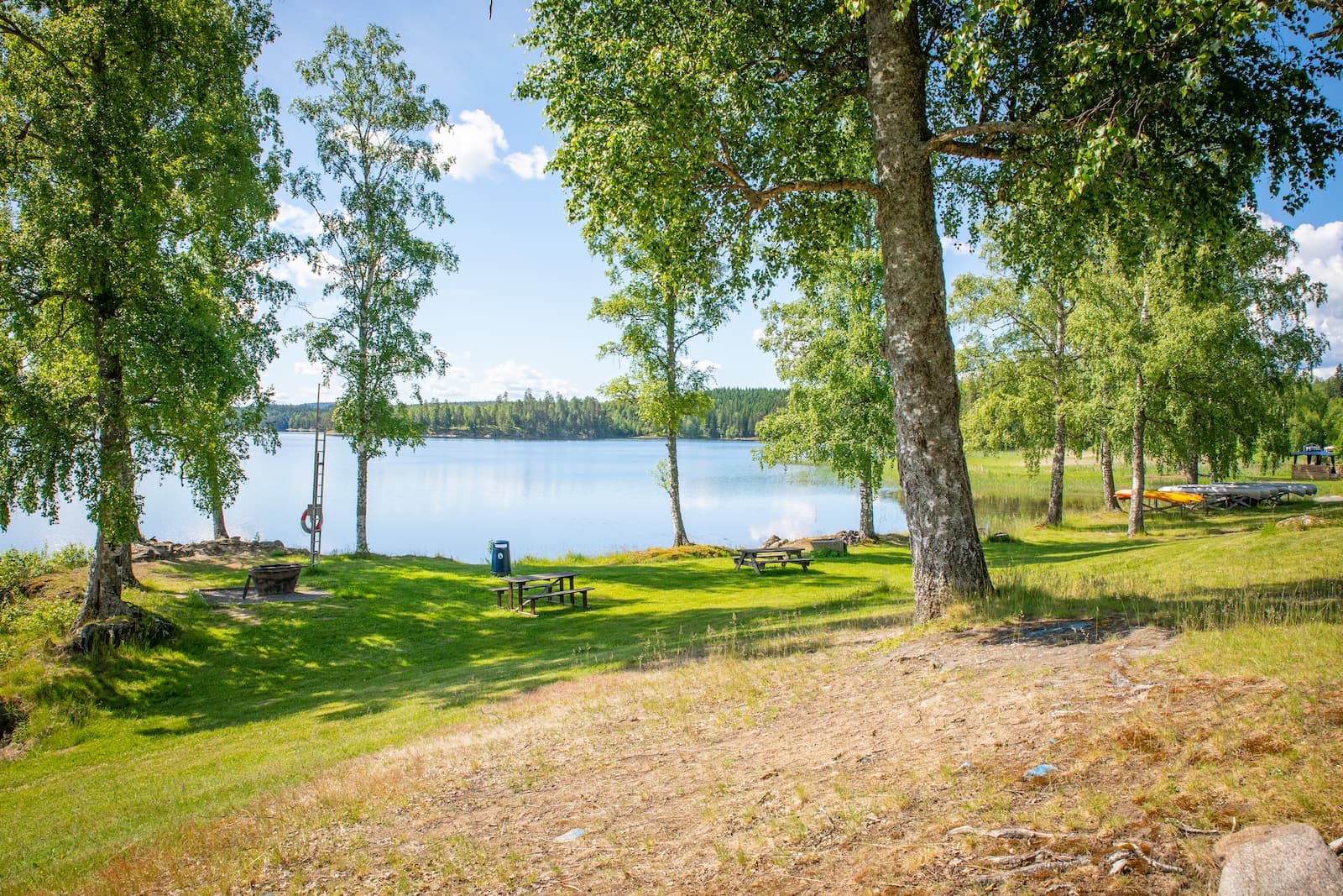 Naturnära camping med badplats i Värmland