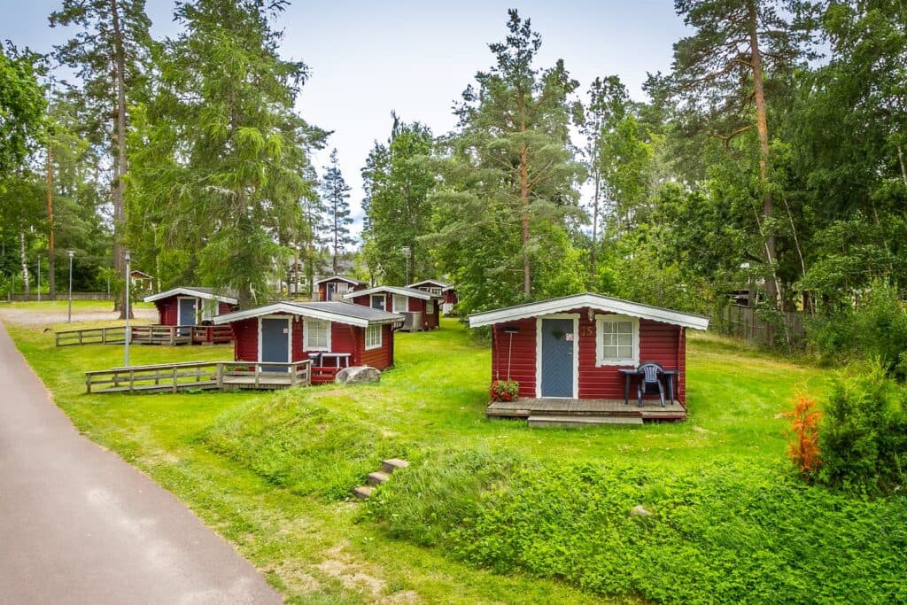 Exteriör för stuga Skymningstorp på Herrgårdsliv i Värmland.