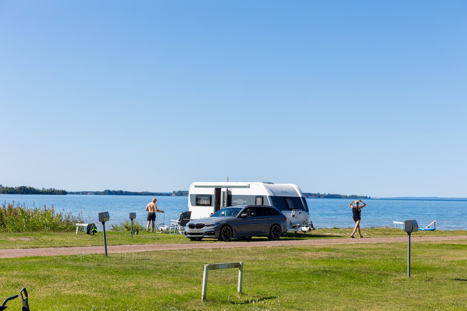 Campingtomt på First Camp Vadstena - Vättern