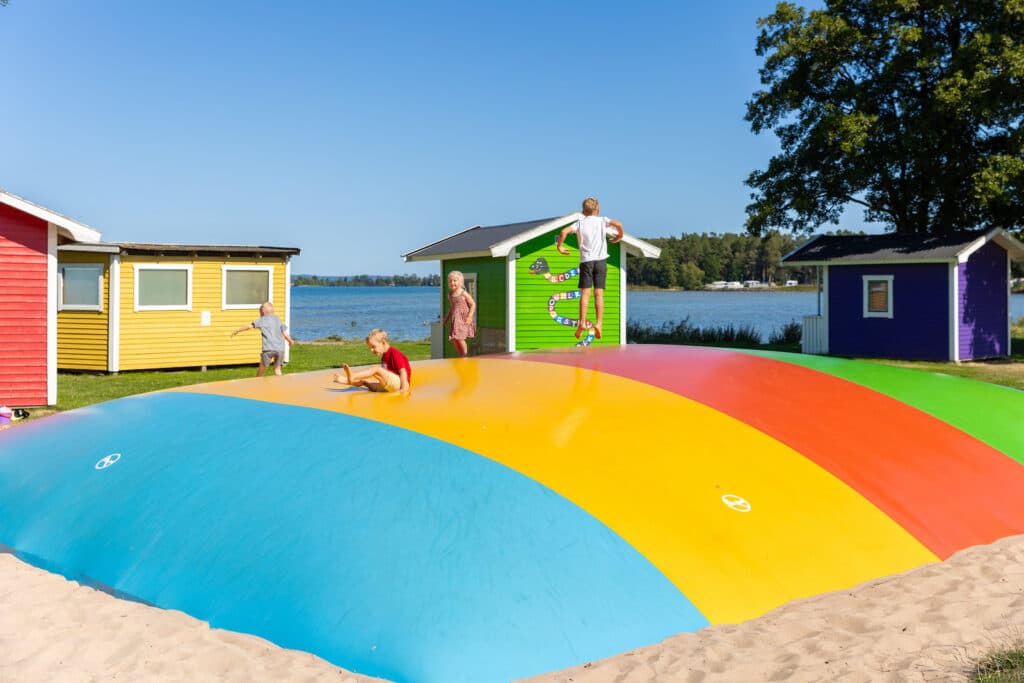 Hoppkudde för barn på First Camp Vadstena - Vättern